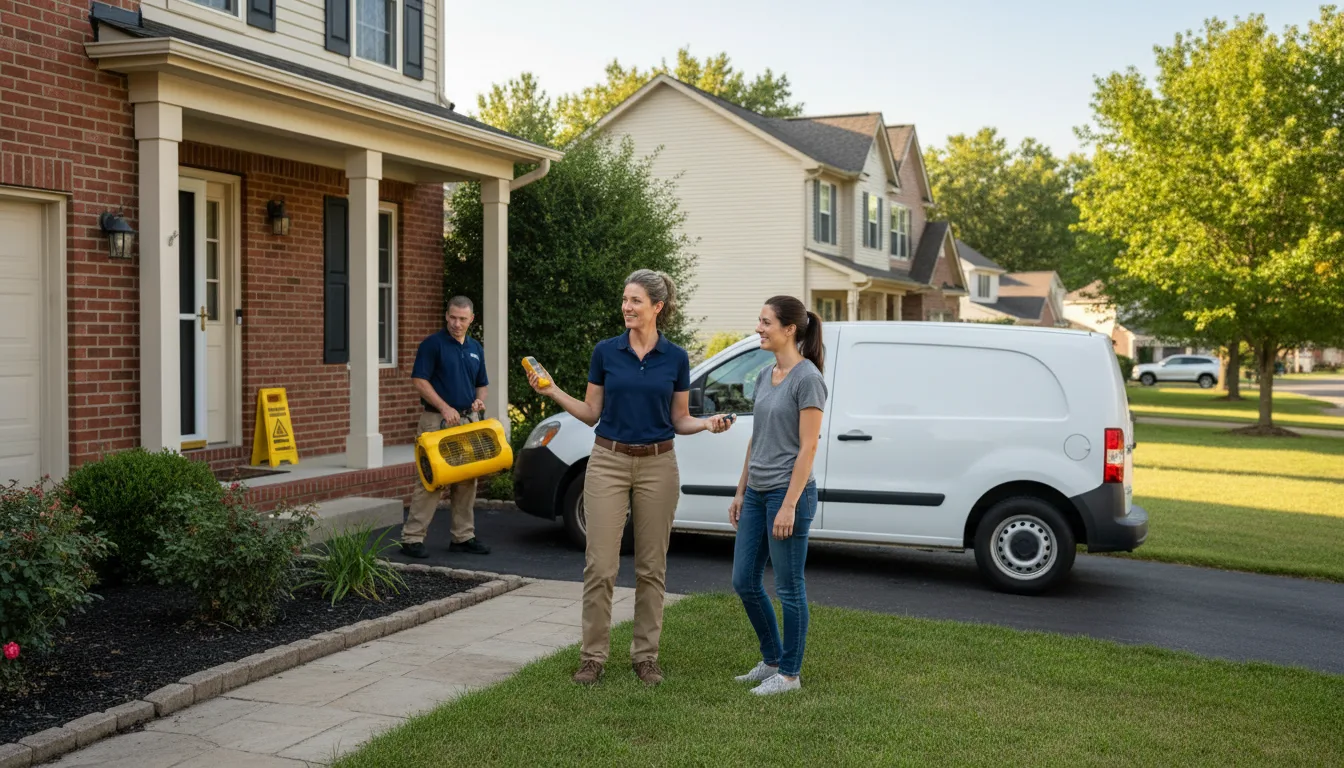Water restoration image for Water Damage & Restoration Services in Mendota, IL